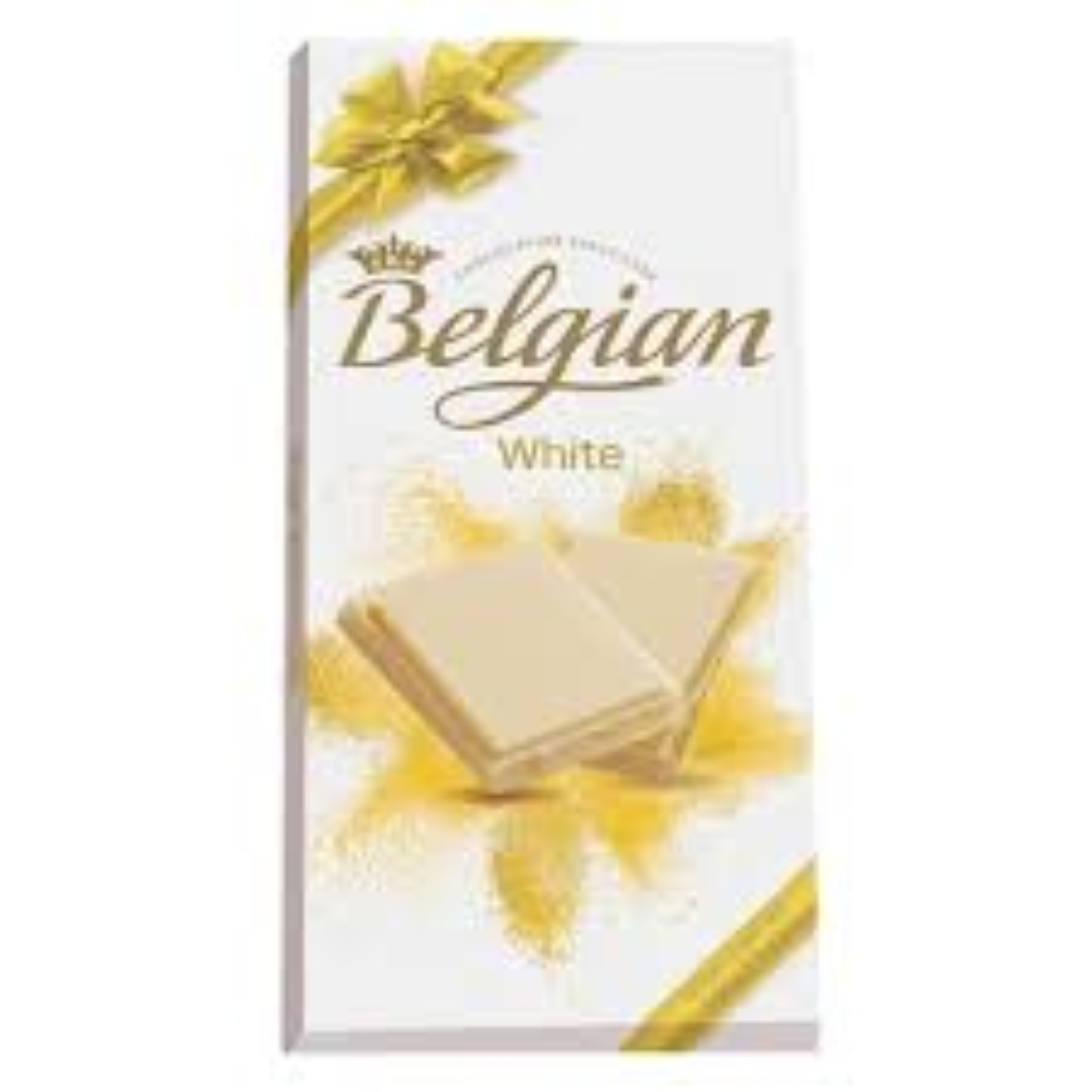 THE BELGIAN WHITE EXPRESSO CHOCOLATE F/PACK 145G